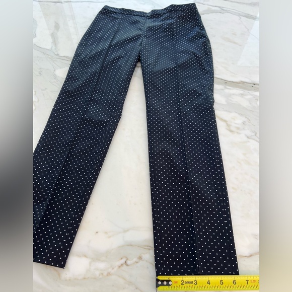 AKRIS PUNTO FRANCA BLACK & CREAM POLKA DOT COTTON TROUSERS IT 44 / US 8 NWTS! - Picture 14 of 16